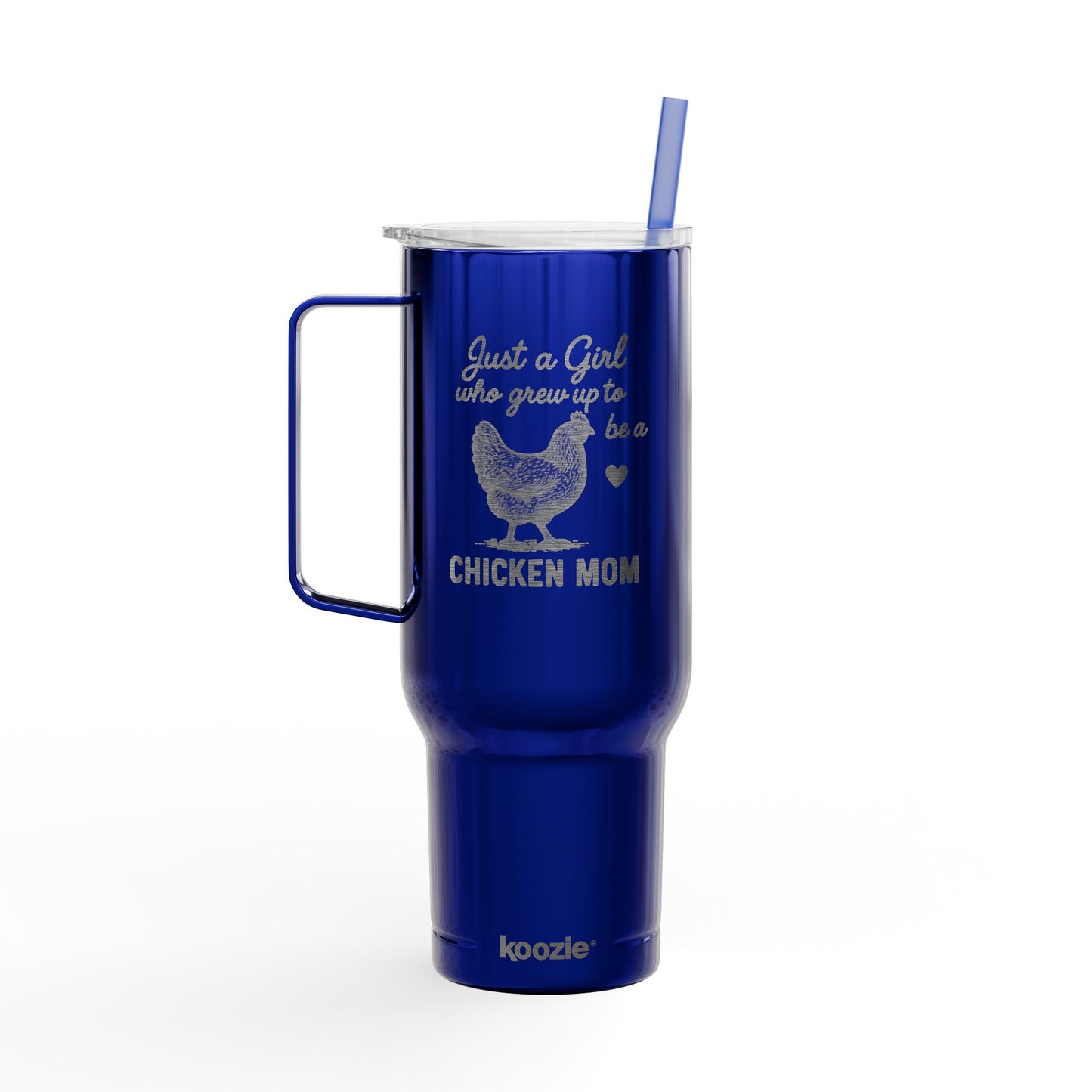 Just a Girl Who Grew Up to Be a Chicken Mom – 40oz Travel Tumbler