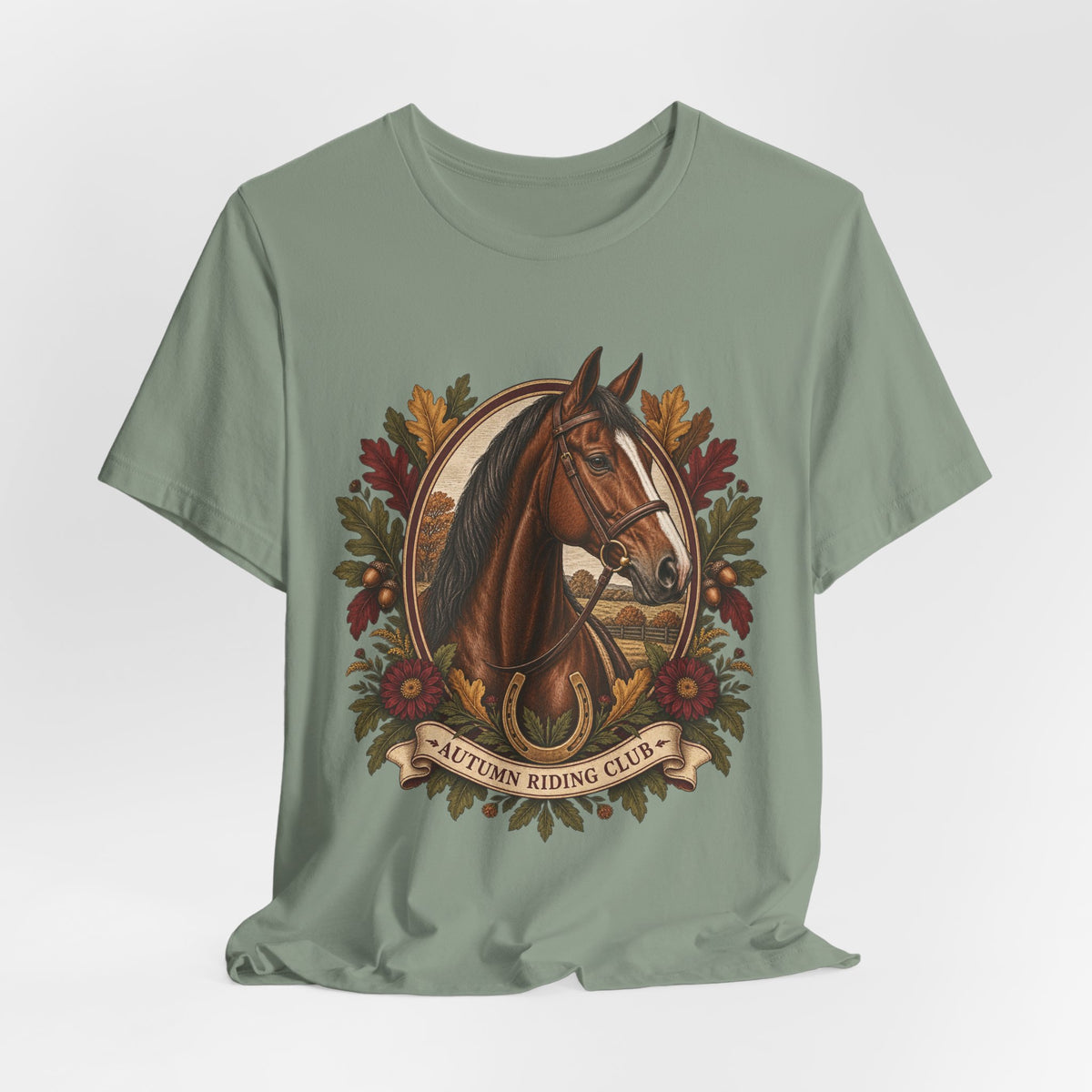 Autumn Riding Club Tee – Vintage Horse Graphic Shirt