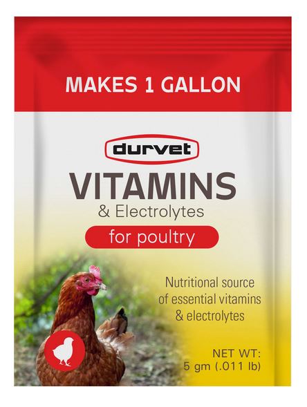 DURVET VITAMINS & ELECTROLYTES FOR POULTRY - 0.01 LB