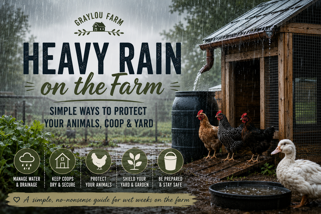Heavy Rain on the Farm: Simple Ways to Protect Your Animals, Coop, and Yard