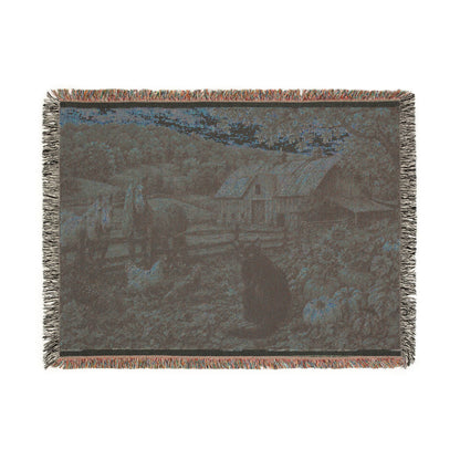 Autumn at GrayLou Farm Woven Blanket – Heirloom Cotton Throw