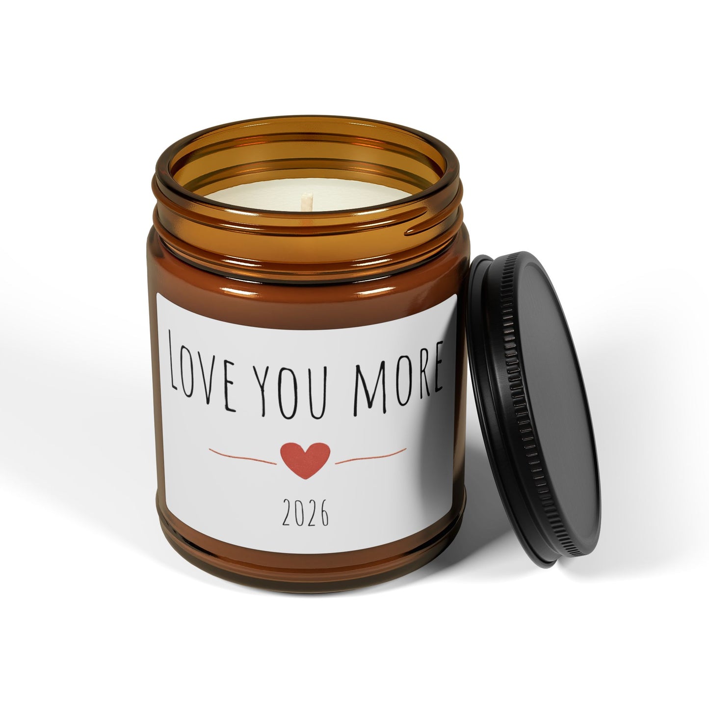 Soy Candle — "Love You More" Amber Jar (2026)