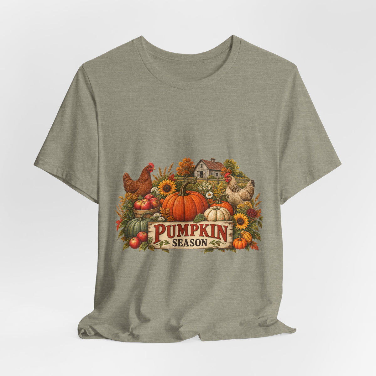 Pumpkin Season Farm Market Tee – Vintage Autumn Graphic