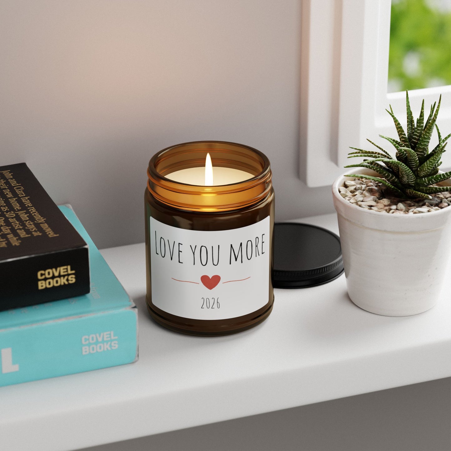 Soy Candle — "Love You More" Amber Jar (2026)