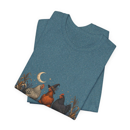 The Witching Hour Hens Tee – Vintage Farm Halloween Shirt