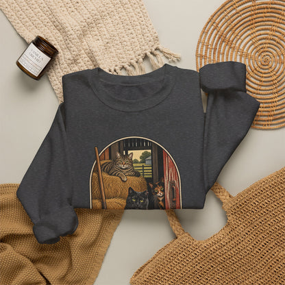 Barn Cat Social Club Crewneck – Vintage Farm Sweatshirt