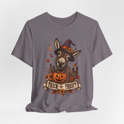 Trick or Treat Donkey Tee – Vintage Farm Halloween Shirt
