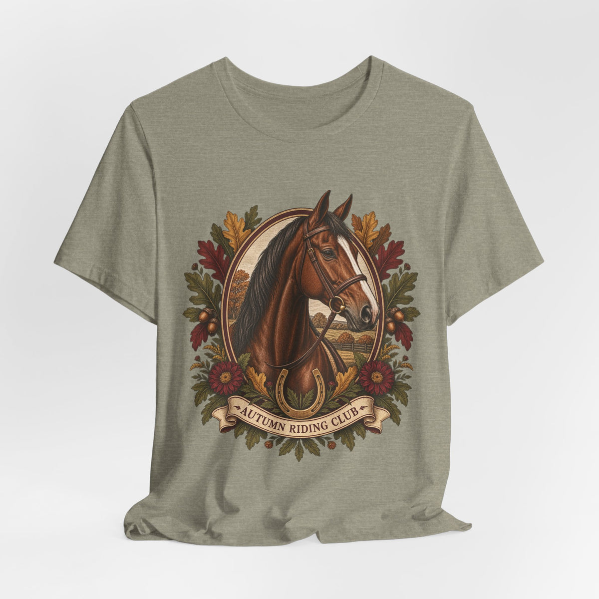 Autumn Riding Club Tee – Vintage Horse Graphic Shirt
