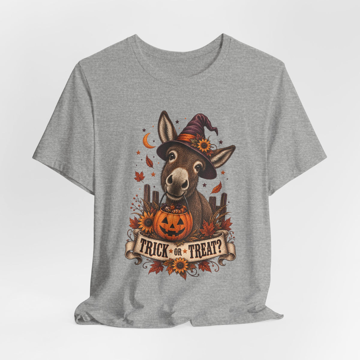Trick or Treat Donkey Tee – Vintage Farm Halloween Shirt