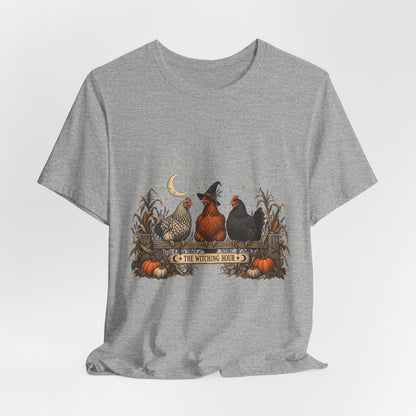 The Witching Hour Hens Tee – Vintage Farm Halloween Shirt
