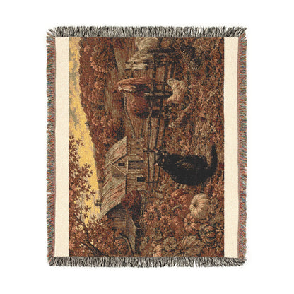 Autumn at GrayLou Farm Woven Blanket – Heirloom Cotton Throw