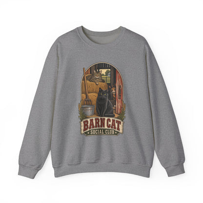 Barn Cat Social Club Crewneck – Vintage Farm Sweatshirt