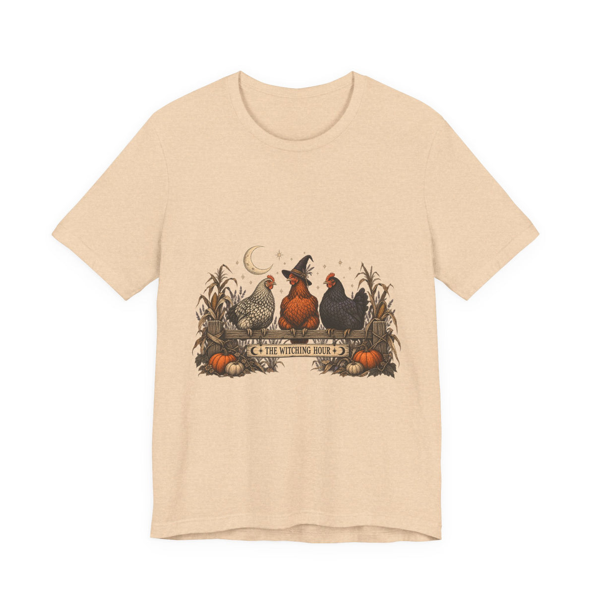 The Witching Hour Hens Tee – Vintage Farm Halloween Shirt