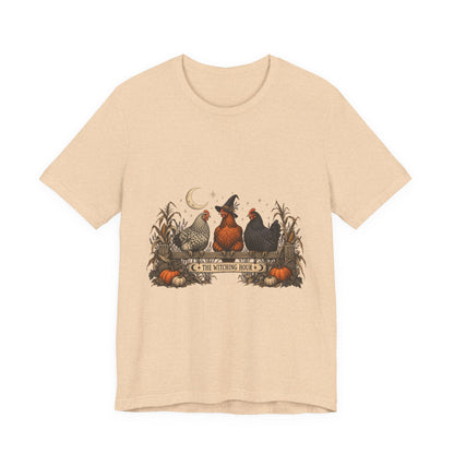 The Witching Hour Hens Tee – Vintage Farm Halloween Shirt