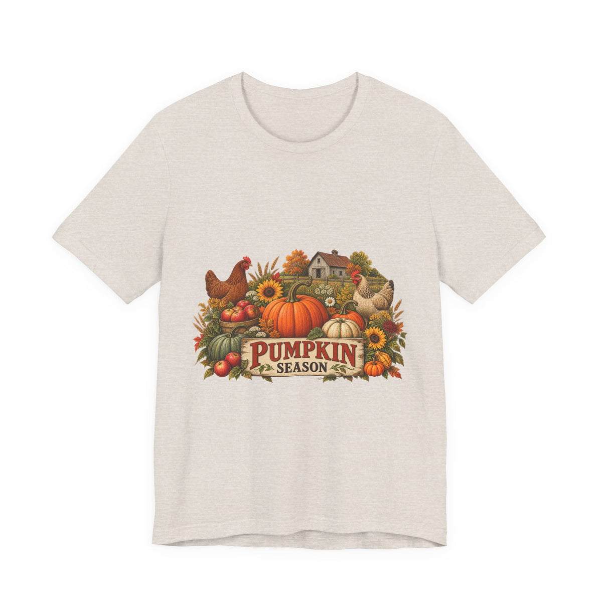 Pumpkin Season Farm Market Tee – Vintage Autumn Graphic