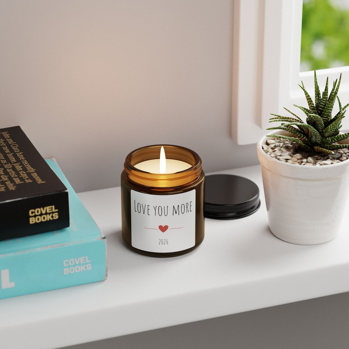 Soy Candle — "Love You More" Amber Jar (2026)
