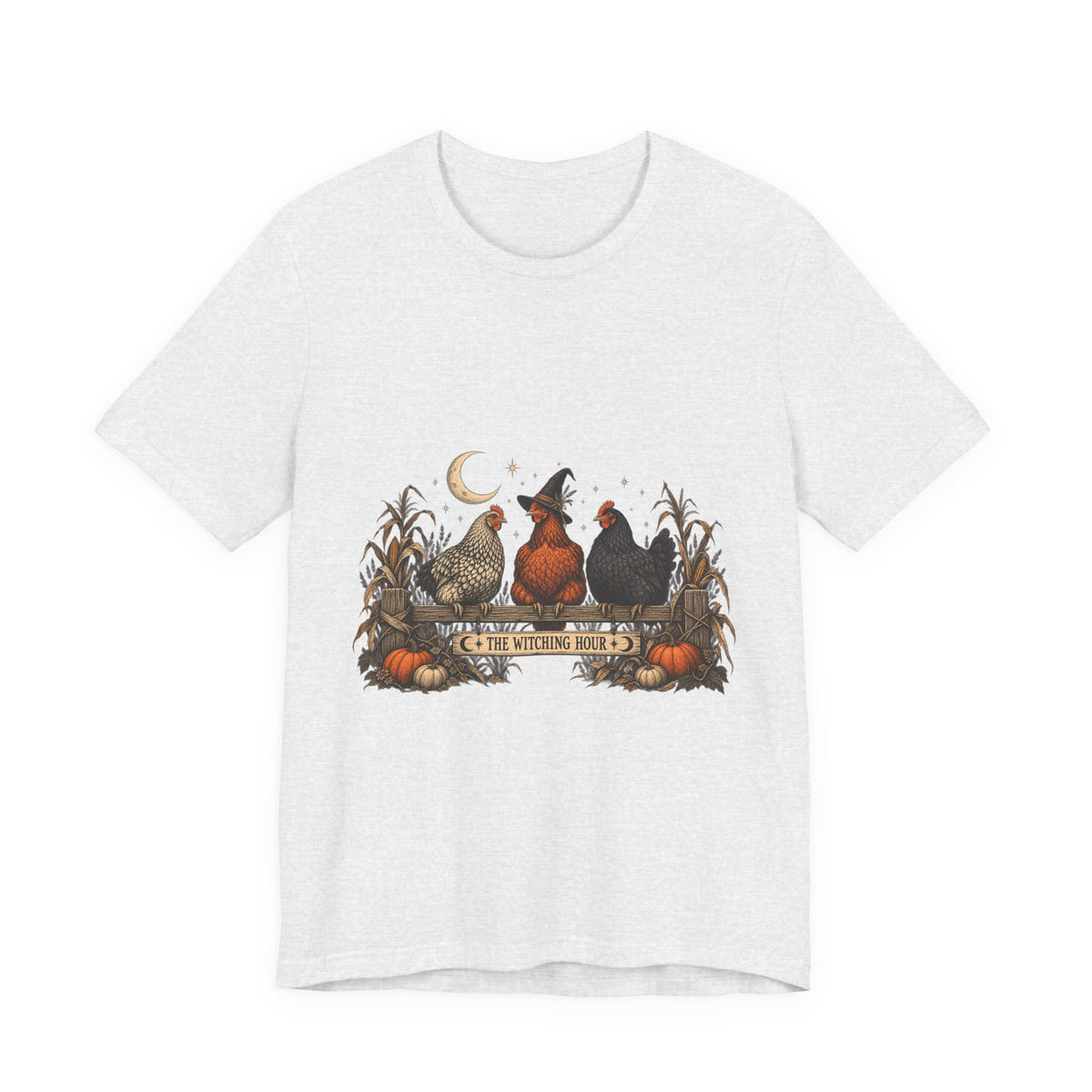 The Witching Hour Hens Tee – Vintage Farm Halloween Shirt