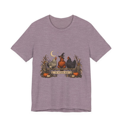The Witching Hour Hens Tee – Vintage Farm Halloween Shirt