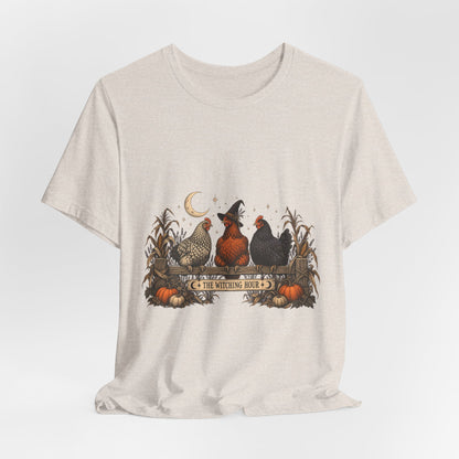 The Witching Hour Hens Tee – Vintage Farm Halloween Shirt