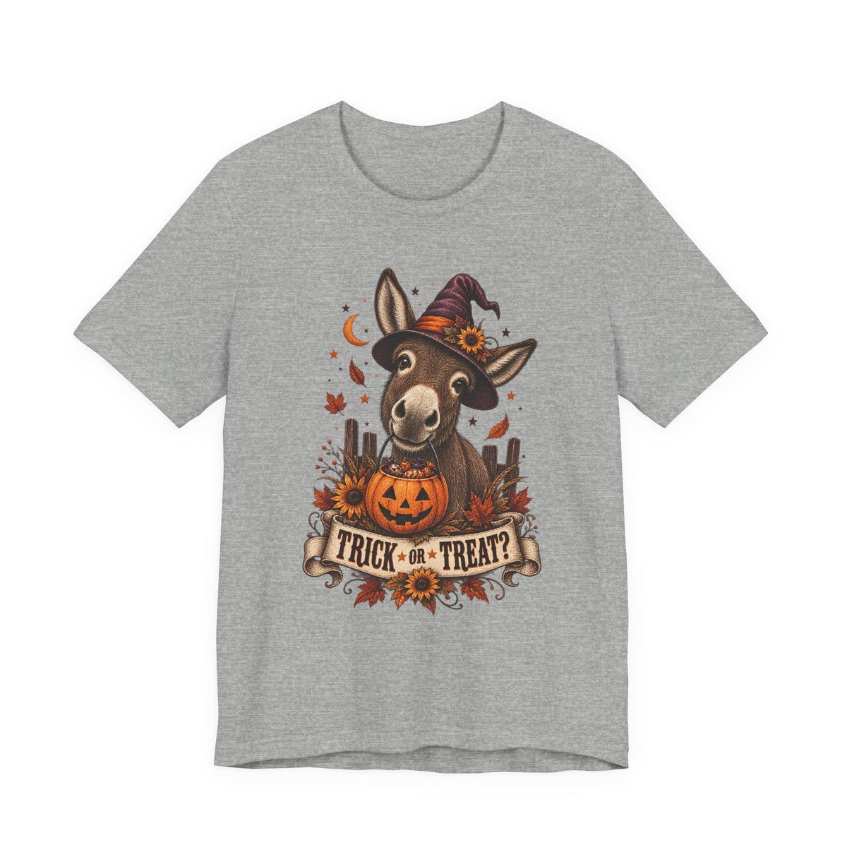 Trick or Treat Donkey Tee – Vintage Farm Halloween Shirt