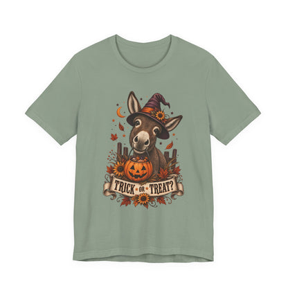 Trick or Treat Donkey Tee – Vintage Farm Halloween Shirt