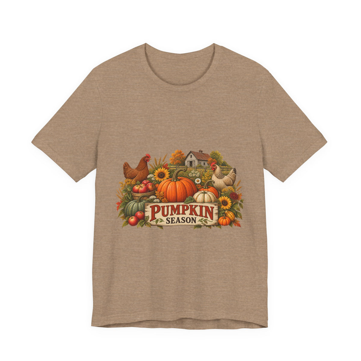 Pumpkin Season Farm Market Tee – Vintage Autumn Graphic