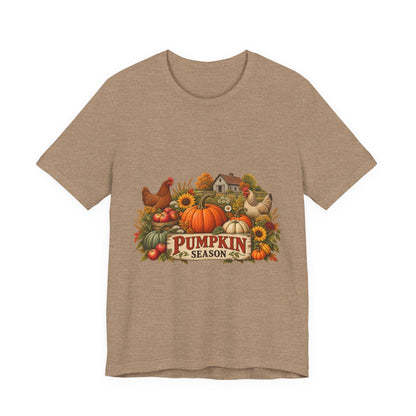 Pumpkin Season Farm Market Tee – Vintage Autumn Graphic