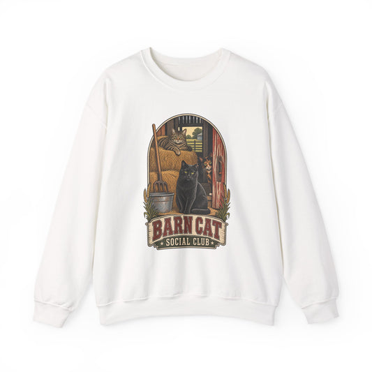Copy of Barn Cat Social Club Crewneck – Vintage Farm Sweatshirt