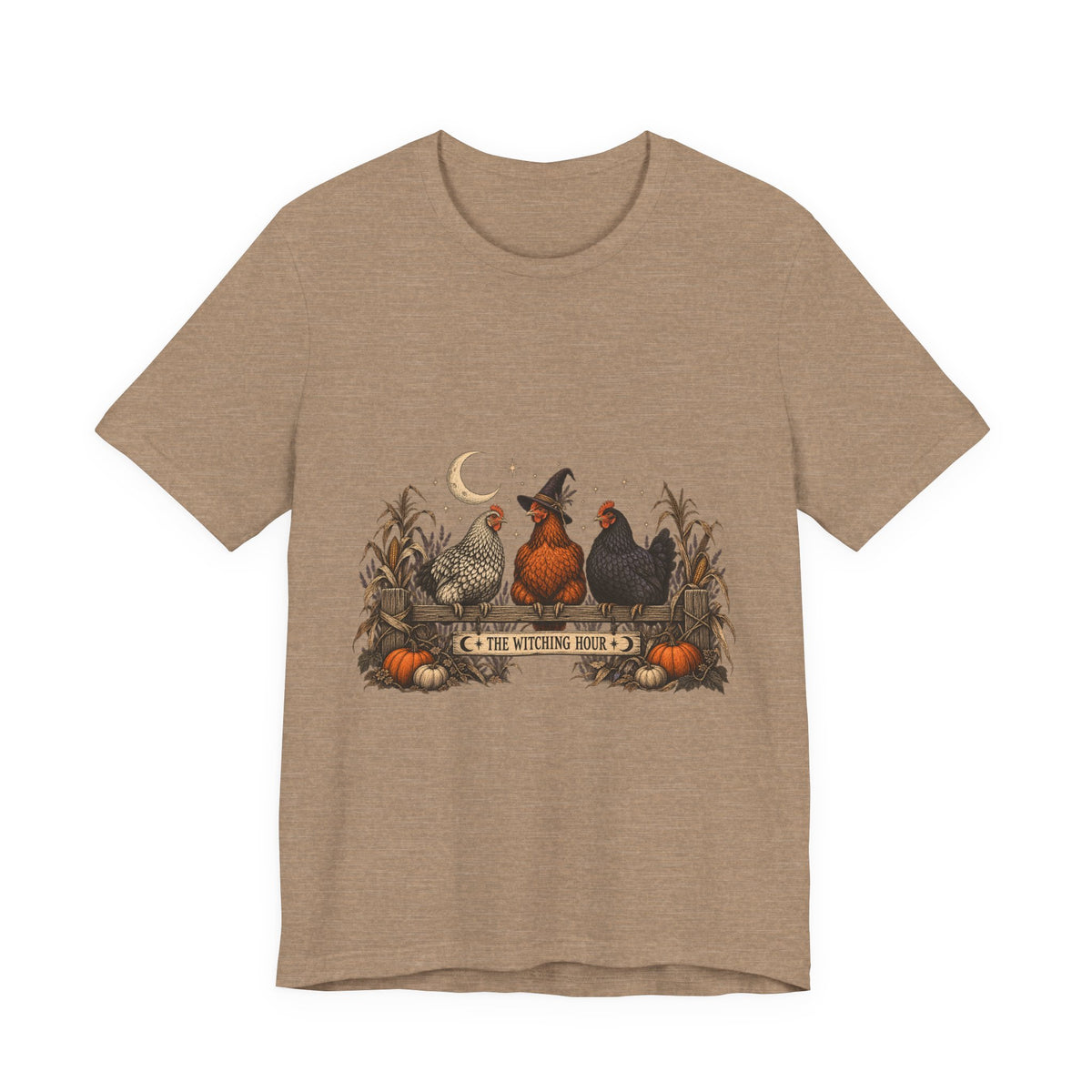 The Witching Hour Hens Tee – Vintage Farm Halloween Shirt
