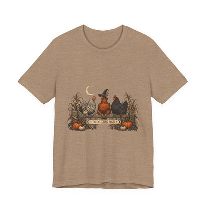 The Witching Hour Hens Tee – Vintage Farm Halloween Shirt