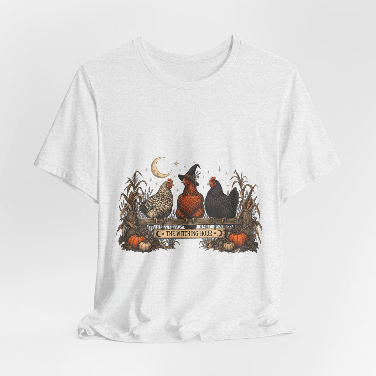 The Witching Hour Hens Tee – Vintage Farm Halloween Shirt