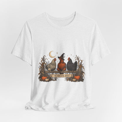 The Witching Hour Hens Tee – Vintage Farm Halloween Shirt