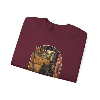 Copy of Barn Cat Social Club Crewneck – Vintage Farm Sweatshirt