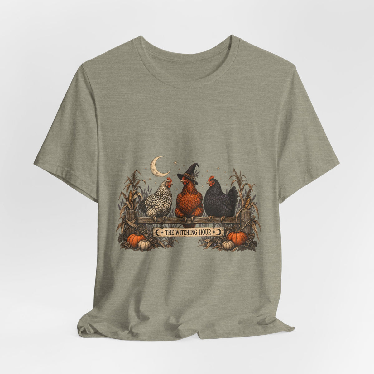 The Witching Hour Hens Tee – Vintage Farm Halloween Shirt