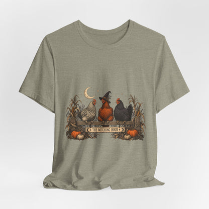 The Witching Hour Hens Tee – Vintage Farm Halloween Shirt