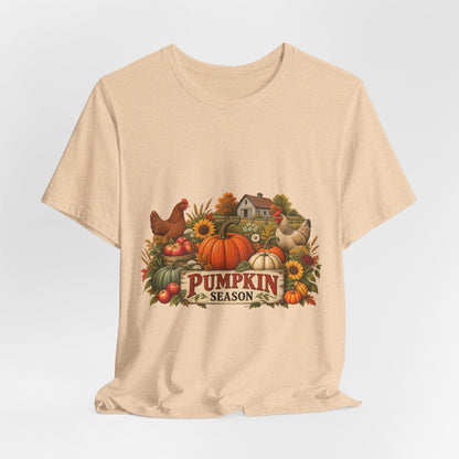 Pumpkin Season Farm Market Tee – Vintage Autumn Graphic