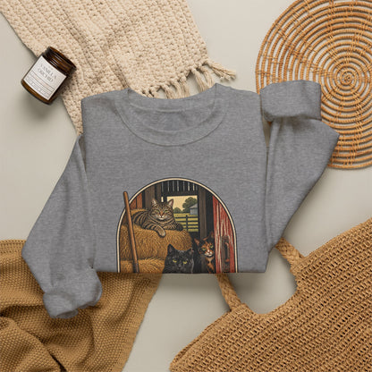 Barn Cat Social Club Crewneck – Vintage Farm Sweatshirt