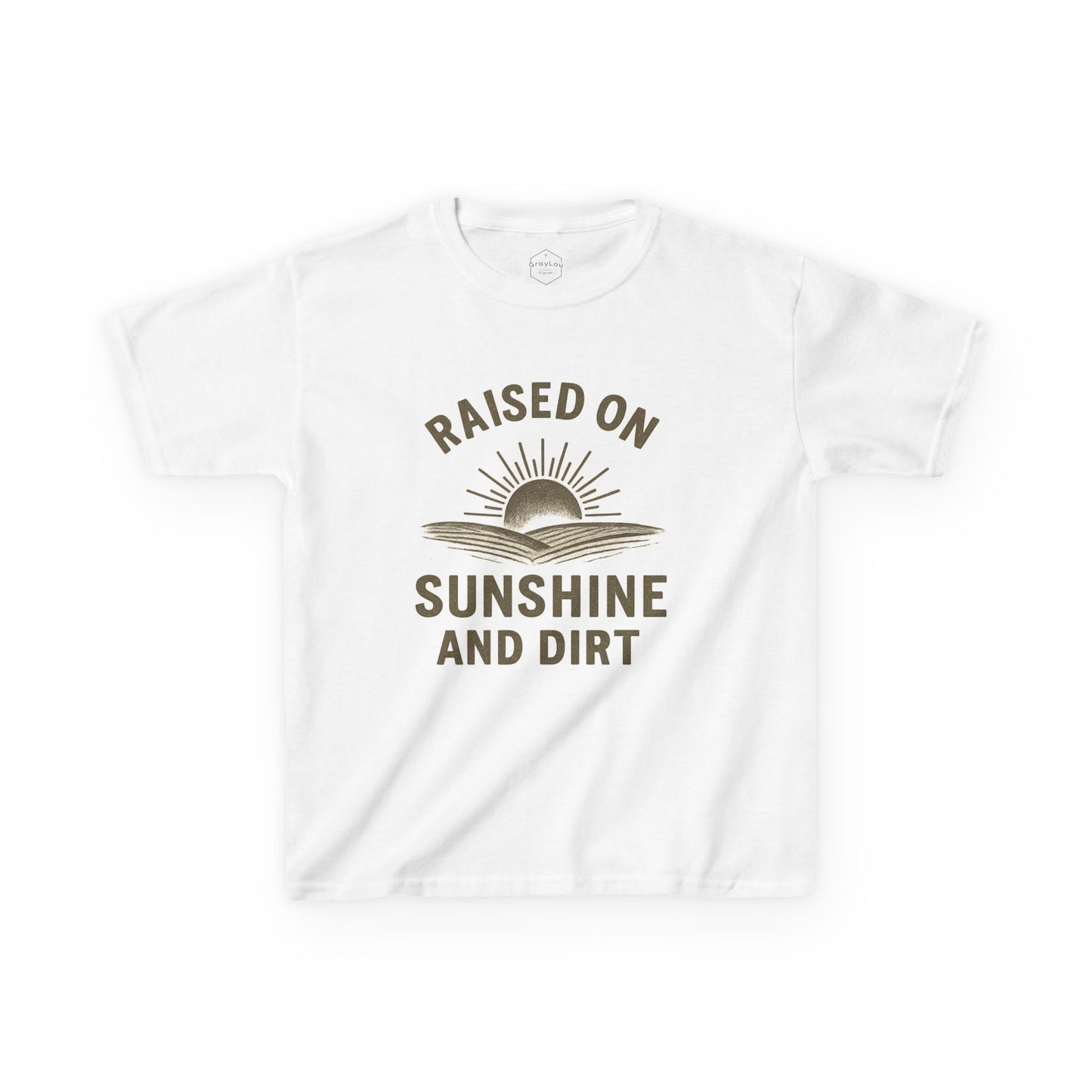 Kids Sunshine and Dirt Tee - Fun Summer Adventure Shirt