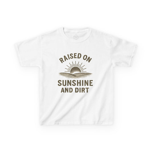 Kids Sunshine and Dirt Tee - Fun Summer Adventure Shirt