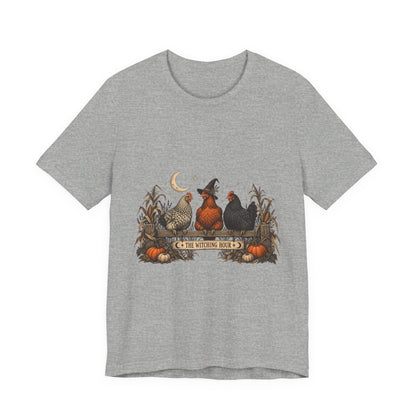 The Witching Hour Hens Tee – Vintage Farm Halloween Shirt