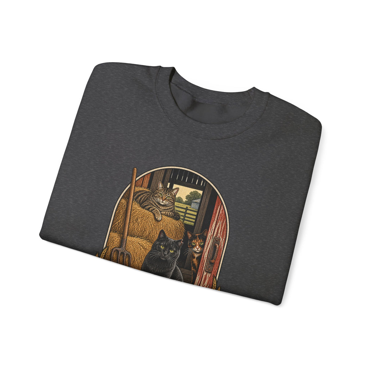 Barn Cat Social Club Crewneck – Vintage Farm Sweatshirt