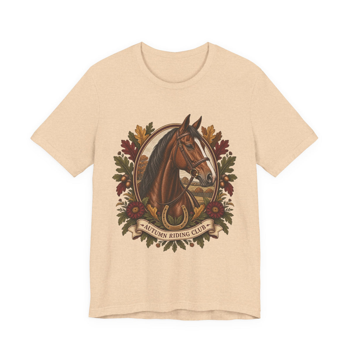 Autumn Riding Club Tee – Vintage Horse Graphic Shirt