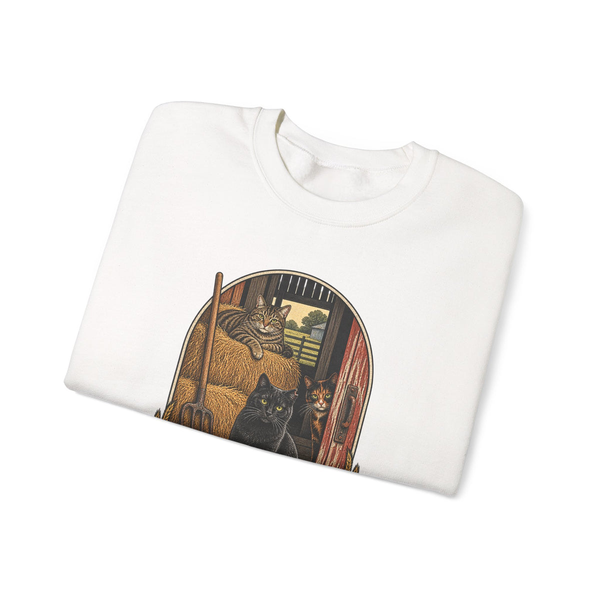 Barn Cat Social Club Crewneck – Vintage Farm Sweatshirt