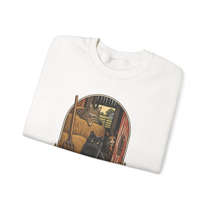 Barn Cat Social Club Crewneck – Vintage Farm Sweatshirt