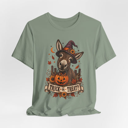 Trick or Treat Donkey Tee – Vintage Farm Halloween Shirt