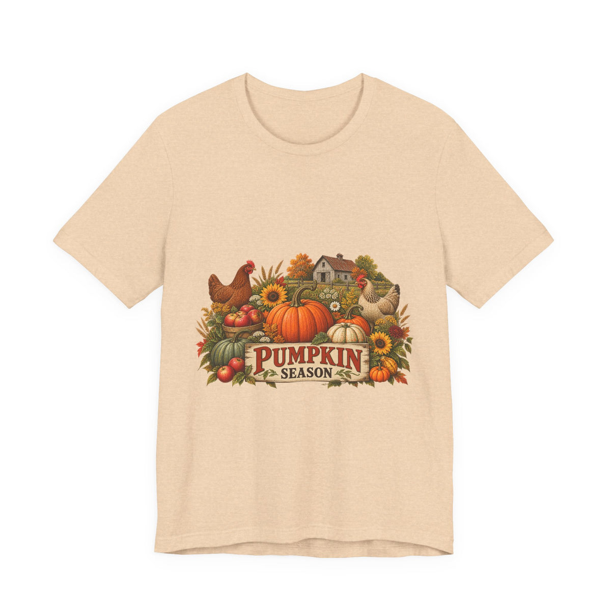 Pumpkin Season Farm Market Tee – Vintage Autumn Graphic