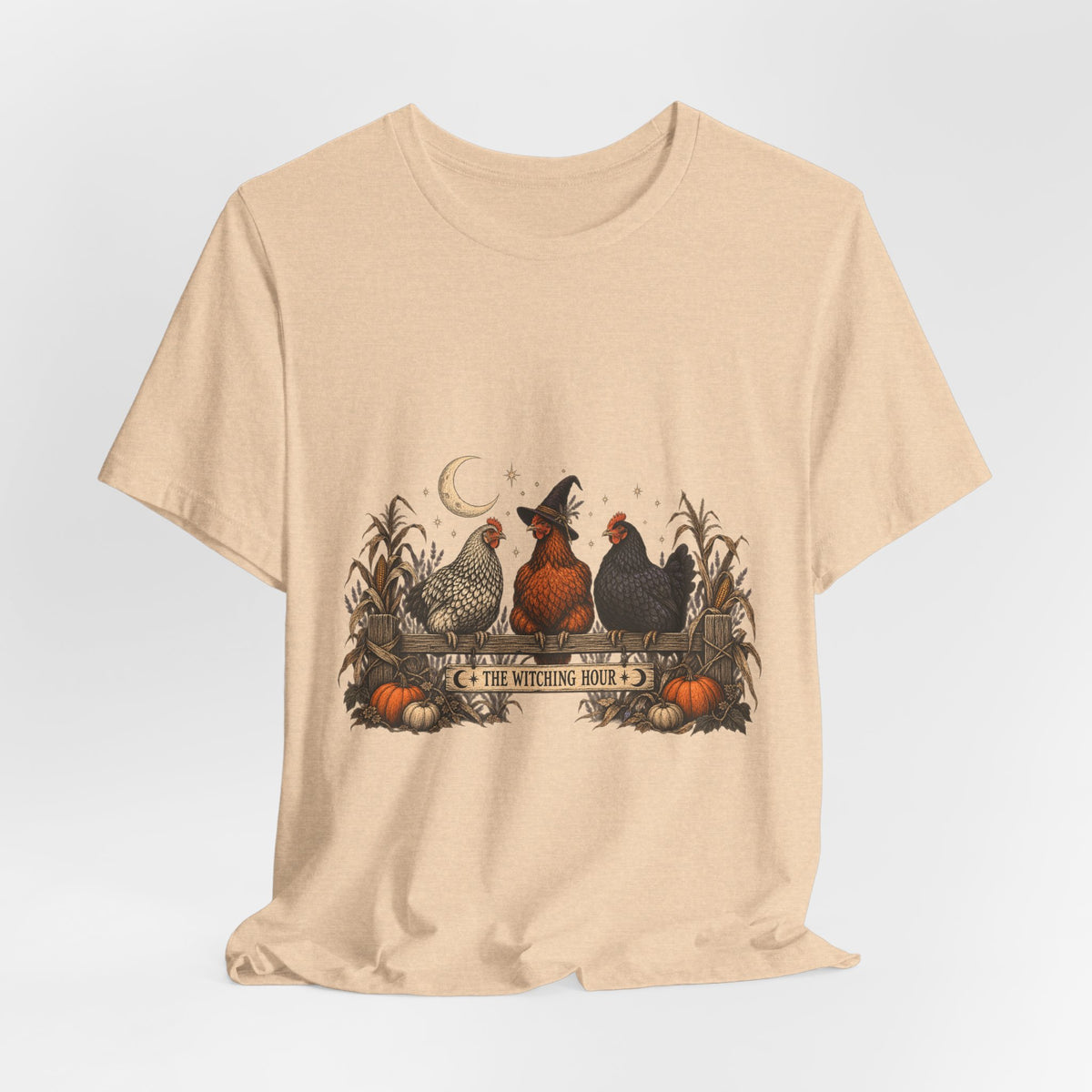 The Witching Hour Hens Tee – Vintage Farm Halloween Shirt