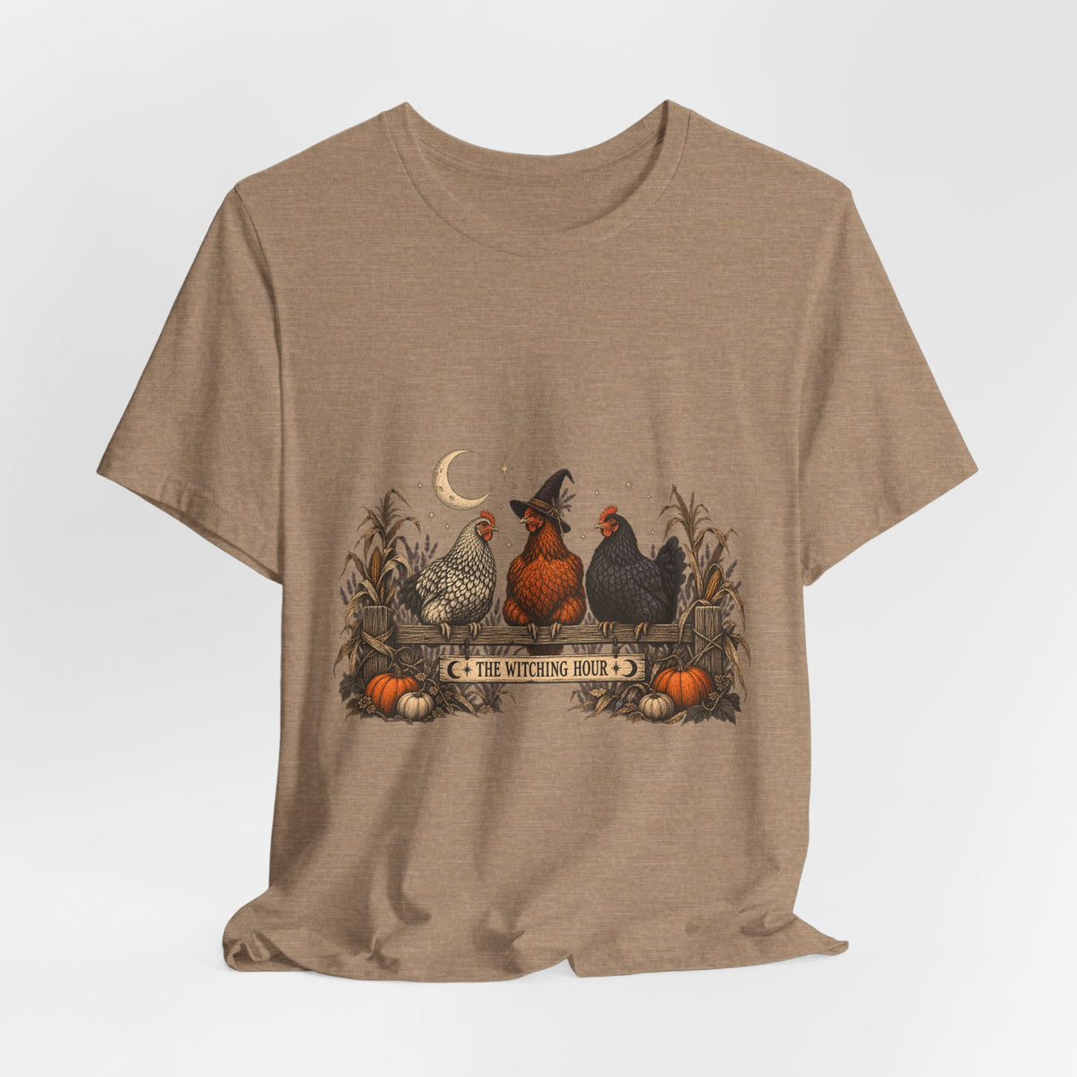 The Witching Hour Hens Tee – Vintage Farm Halloween Shirt
