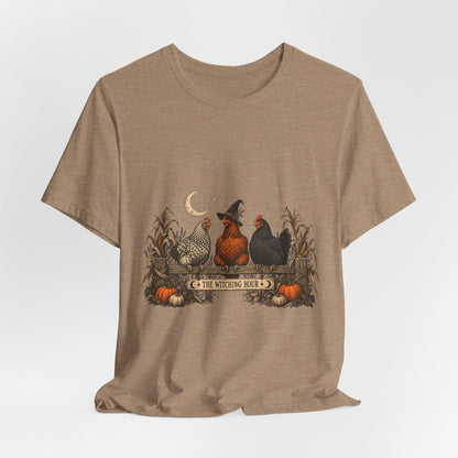 The Witching Hour Hens Tee – Vintage Farm Halloween Shirt