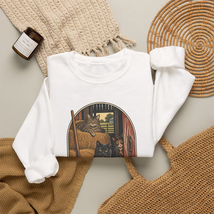 Copy of Barn Cat Social Club Crewneck – Vintage Farm Sweatshirt